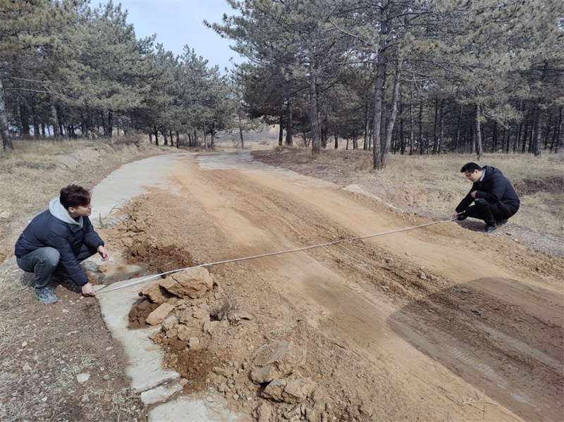 塌陷損毀道路工程現場調查